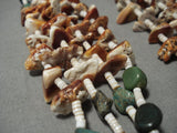 Rare Earlier Vintage Native American Jewelry Navajo Royston Turquoise Sterling Silver Necklace Old-Nativo Arts