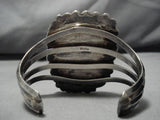 Rare High Grade Royston Turquoise Vintage Native American Navajo Sterling Silver Bracelet-Nativo Arts