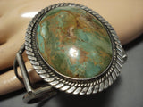 Rare Huge Early Vintage Native American Jewelry Navajo Royston Turquoise Sterling Silver Cuff Bracelet-Nativo Arts