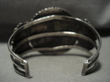 Rare Huge Vintage Navajo 'Royston Teardrop Turquoise' Native American Jewelry Silver Bracelet Old-Nativo Arts
