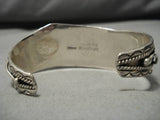 Rare Kee Montoya Vintage Native American Navajo Turquoise Sterlling Silver Bracelet-Nativo Arts