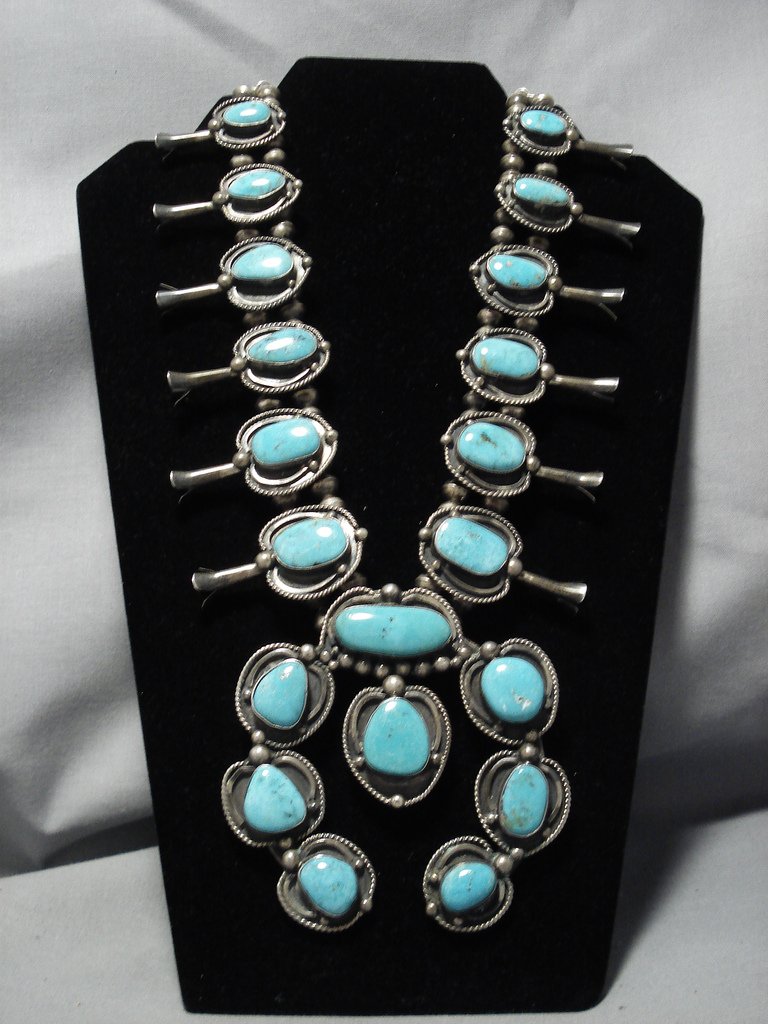 Rare Mcginnis Turquoise Vintage Native American Jewelry Navajo