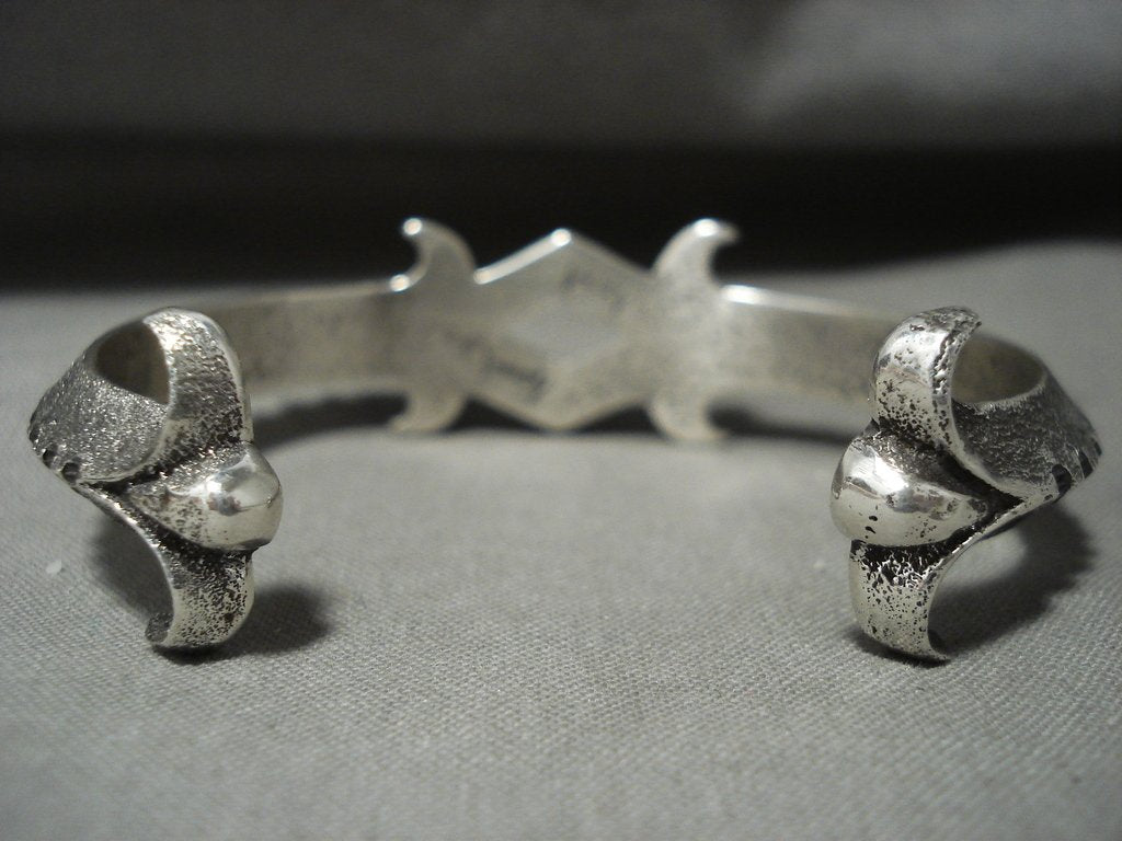 Rare Navajo Aaron Anderson Tufa Casted Native American Jewelry