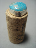 Rare Navajo Turquoise Sterling Native American Jewelry Silver Wine Cork!-Nativo Arts