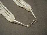 Rare Santo Domingo Tubule Pearl Sterling Native American Jewelry Silver Necklace-Nativo Arts