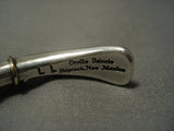 Rare Solid 14k Gold Orville Tsinnie Native American Jewelry Silver Thick Vintage Navajo Bracelet-Nativo Arts