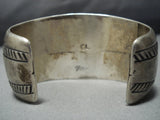 Rare!! Vintage Native American Jewelry Navajo Bisbee Turquoise Sterling Silver Bracelet Old Cuff-Nativo Arts