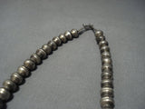 Rare Vintage Native American Jewelry Navajo Green Turquoise Sterling Silver Squash Blossom Necklace Old-Nativo Arts