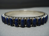 Rare Vintage Native American Jewelry Navajo Laps Sterlng Silver Bracelet-Nativo Arts