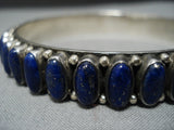 Rare Vintage Native American Jewelry Navajo Laps Sterlng Silver Bracelet-Nativo Arts