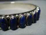 Rare Vintage Native American Jewelry Navajo Laps Sterlng Silver Bracelet-Nativo Arts