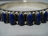 Rare Vintage Native American Jewelry Navajo Laps Sterlng Silver Bracelet-Nativo Arts