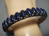 Rare Vintage Native American Jewelry Navajo Laps Sterlng Silver Bracelet-Nativo Arts