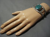 Rare Vintage Native American Jewelry Navajo Royston Turquoise Sterling Silver Bracelet Cuff Old-Nativo Arts