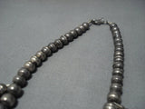 Rare Vintage Native American Jewelry Navajo Turquoise Sterling Silver Squash Blossom Necklace Old-Nativo Arts