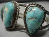 Rare!! Vintage Native American Navajo Royston Turquoise Sterling Silver Bracelet Old-Nativo Arts