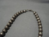 Rare Vintage Native American Navajo Sterling Silver Turquoise Kachina Squash Blossom Necklace-Nativo Arts