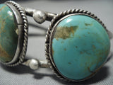 Rare Vintage Natural Royston Turquoise Native American Jewelry Navajo Sterling Silver Bracelet-Nativo Arts