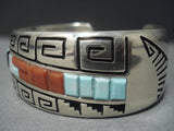 Rare Vintage Navajo Alvin Begay Turquoise Sterling Native American Jewelry Silver Bracelet Old Pawn-Nativo Arts