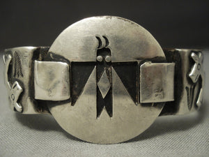 Rare! Vintage Navajo Coin Ingot Native American Jewelry Silver Animal Native American Jewelry Silver Bracelet-Nativo Arts