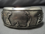 Rare Vintage Navajo Dorothy Martinez Sterling Silver Native American Bracelet-Nativo Arts
