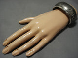 Rare Vintage Navajo Dorothy Martinez Sterling Silver Native American Bracelet-Nativo Arts