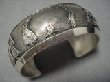 Rare Vintage Navajo Dorothy Martinez Sterling Silver Native American Bracelet-Nativo Arts