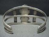 Rare!! Vintage Navajo Dry Creek Turquoise Sterling Native American Jewelry Silver Bracelet Old Cuff-Nativo Arts
