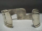 Rare!! Vintage Navajo Native American Jewelry jewelry #8 Turquoise Sterling Silver Bracelet-Nativo Arts