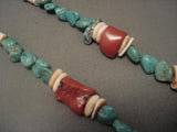 Rare Vintage Navajo Native American Jewelry jewelry graduating Coral Necklace Old-Nativo Arts