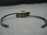 Rare Vintage Navajo Old Sb Turquoise Sterling Silver Native American Jewelry Bracelet-Nativo Arts