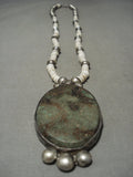 Rare Vintage Santo Domingo/ Navajo Royston Turquoise Native American Jewelry Silver Necklace Old-Nativo Arts