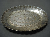 Rare1930's Whirling Logs Sterling Silver Native American Jewelry Ashtray-Nativo Arts