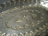 Rare1930's Whirling Logs Sterling Silver Native American Jewelry Ashtray-Nativo Arts