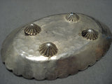 Rare1930's Whirling Logs Sterling Silver Native American Jewelry Ashtray-Nativo Arts