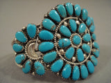 Real Turquoise (watch For Fakes) Vintage Navajo Native American Jewelry Silver Bracelet-Nativo Arts