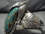 Remarkable Vintage Native American Navajo Royston Turquoise Sterling Silver Bracelet Old-Nativo Arts