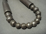 Reserves for Susan-Museum 'Tubes Of Native American Jewelry Silver' Vintage Navajo Sterling Native American Jewelry Silver Necklace Old Pawn-Nativo Arts