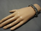 Running Horses Vintage Navajo Sterling Silver Bracelet Old Native American Cuff-Nativo Arts