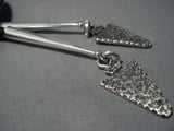 Running Toad Vintage Navajo Sterling Silver Native American Jewelry Bolo Tie Old-Nativo Arts