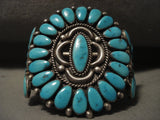Serious Collectors Only! Vintage Zuni Alice Quam Natural Turquoise Bracelet-Nativo Arts