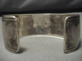 Smithsonian Artist Vintage Native American Navajo Charles Johnson Sterling Silver Bracelet-Nativo Arts