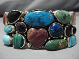 Smithsonian Vintage Native American Navajo Charles Johnson Turquoise Sterling Silver Bracelet-Nativo Arts
