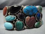 Smithsonian Vintage Native American Navajo Charles Johnson Turquoise Sterling Silver Bracelet-Nativo Arts