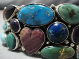 Smithsonian Vintage Native American Navajo Charles Johnson Turquoise Sterling Silver Bracelet-Nativo Arts