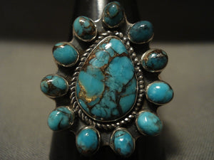 Snake Eyes Turquoise Vintage Navajo Native American Jewelry Silver Ring Indian Jewelry-Nativo Arts
