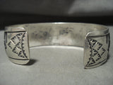 So Unique Vintage Hopi/ Navajo 'Native American Jewelry Silver Wave: Bracelet Old-Nativo Arts