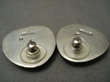 Some Of The Most Detailed Vintage Harry Morgan Turquoise Shell Earrings-Nativo Arts