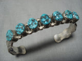 Spiderweb Turquoise Vintage Navajo Sterling Silver Native American Bracelet Old-Nativo Arts