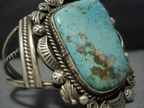 Striking Native American Jewelry Navajo Royston Turquoise Sterling Silver Marc James Bracelet-Nativo Arts